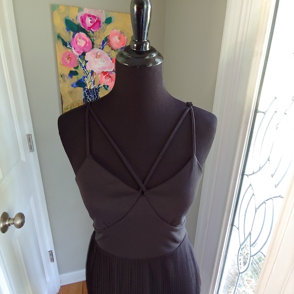 Francesca's Miami Black Pleated Tulle Dress Sz XS - Picture 2 of 11
